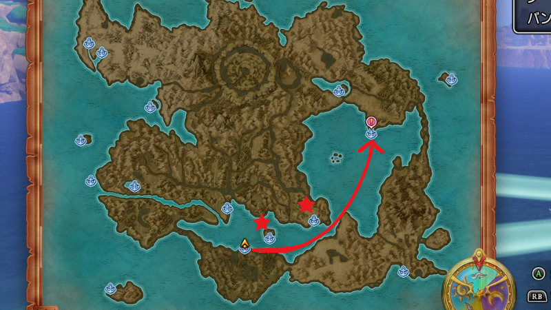 寄港地点がわかりやすいマップ