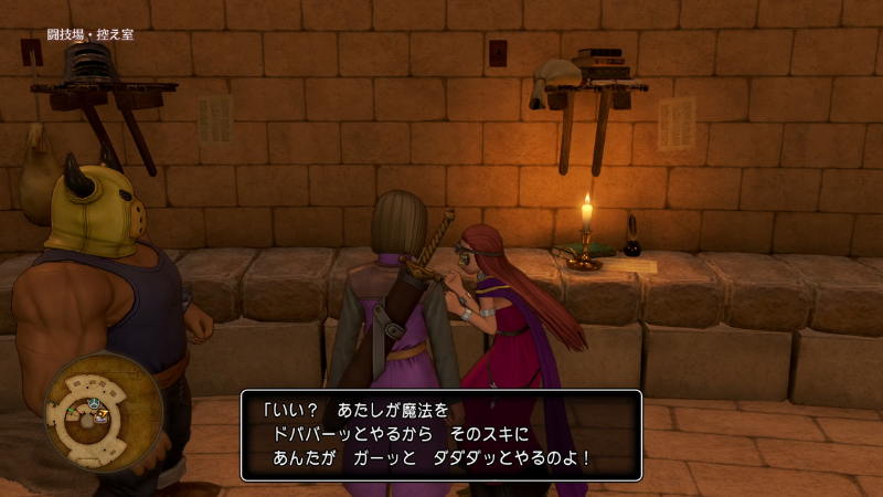 *「いい? あたしが魔法をドババーッとやるから、そのスキにあんたがガーッとダダダッとやるのよ!」