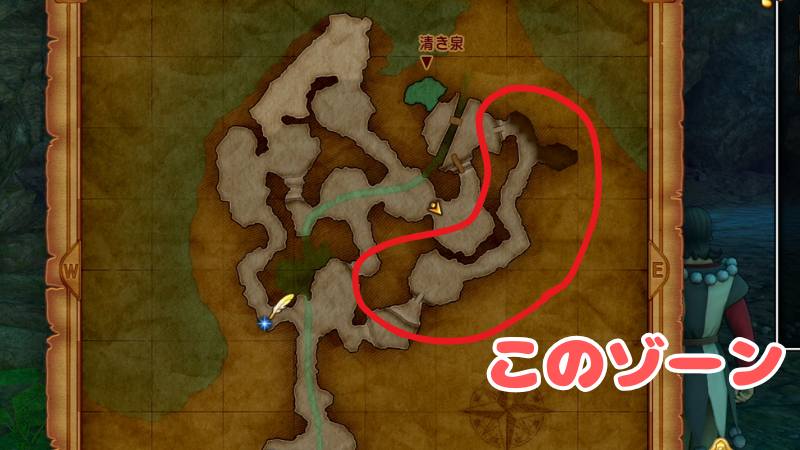 霊水の洞くつマップ