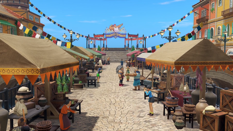 コンテストの支度が進むダーハルーネの町