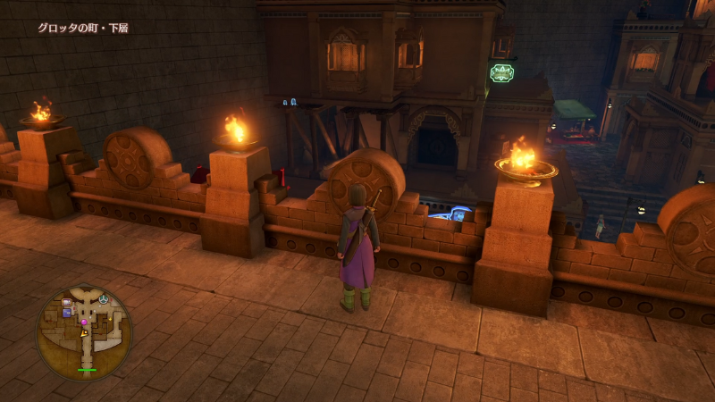 グロッタの町・下層