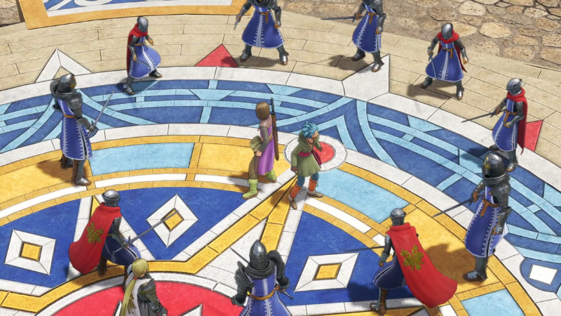 周囲をデルカダール兵に取り囲まれるにとくんとカミュ