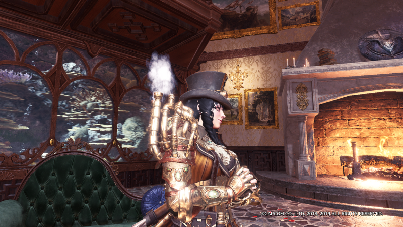 蒸気を出すEXアークロック装備