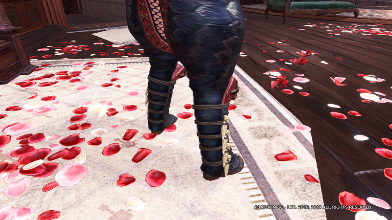 足のボリューム感 ナルガ装備の足