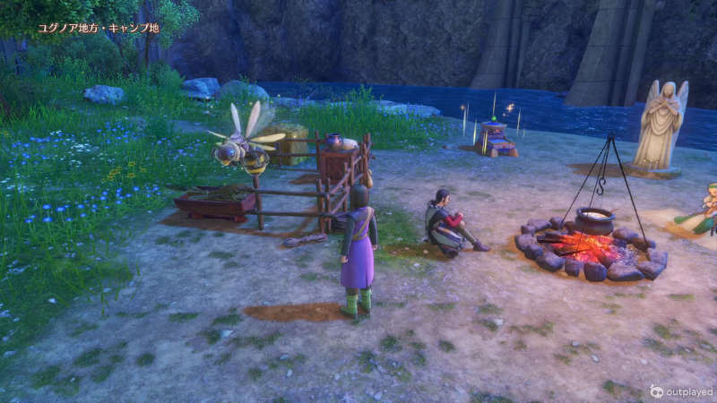 いてくれた キャンプ中の軍蜂の様子