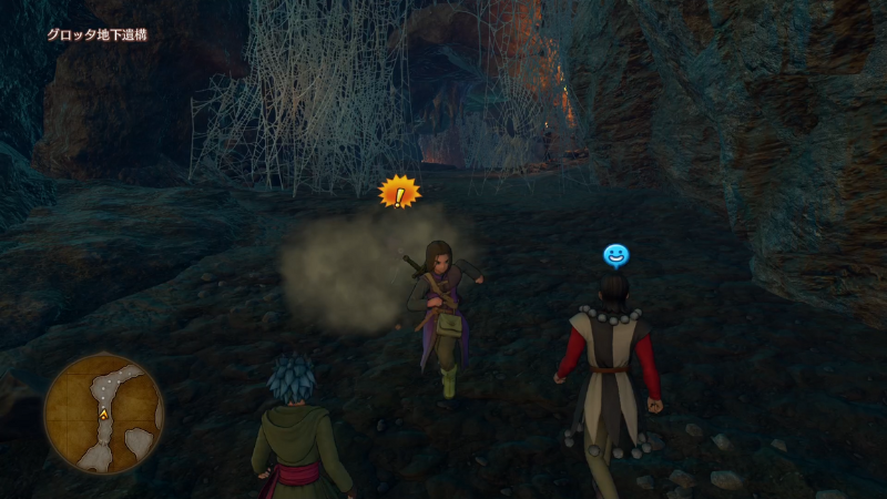 地面から湧き出るモンスター