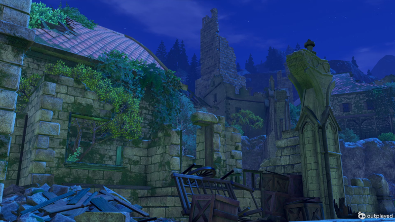 ユグノア城跡の様子