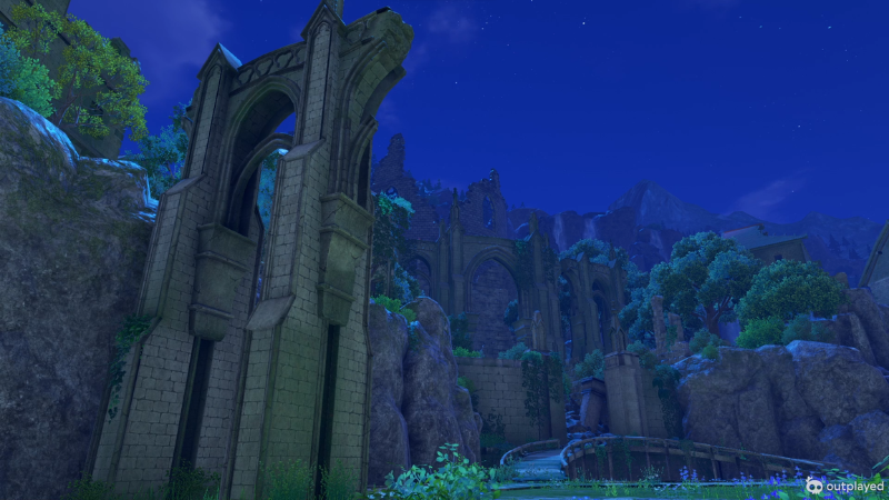 ユグノア城跡の様子