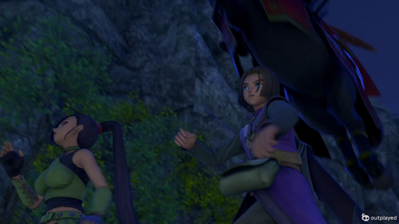 ふたりを跳び越す騎馬