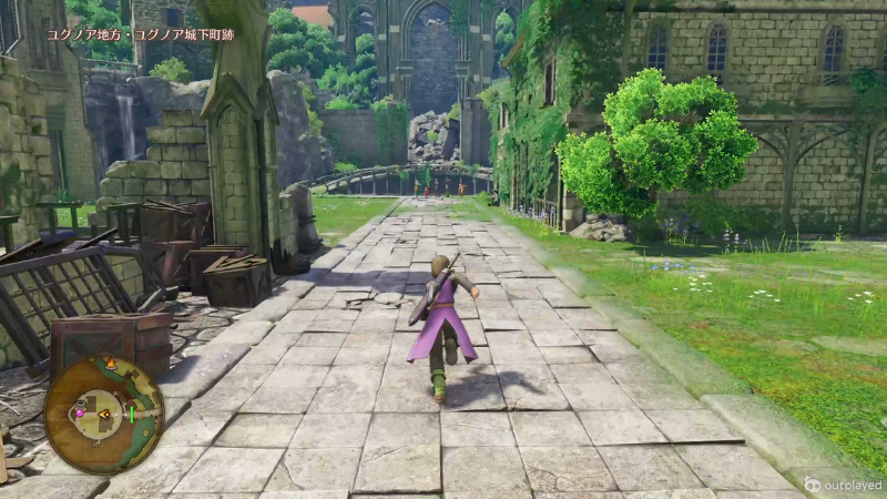 ユグノア城跡で待ってくれている仲間たち