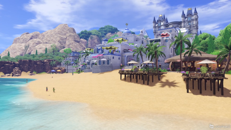 ソルティコの町、海岸からのショット